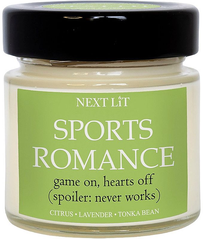 Lumânare parfumată Next Lit Genre Tales - Romance sportiv, 100 g