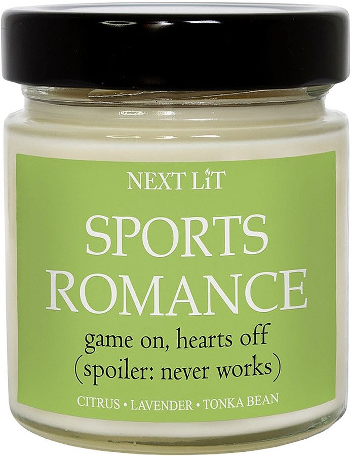 Lumânare parfumată Next Lit Genre Tales - Romance sportiv, 180 g