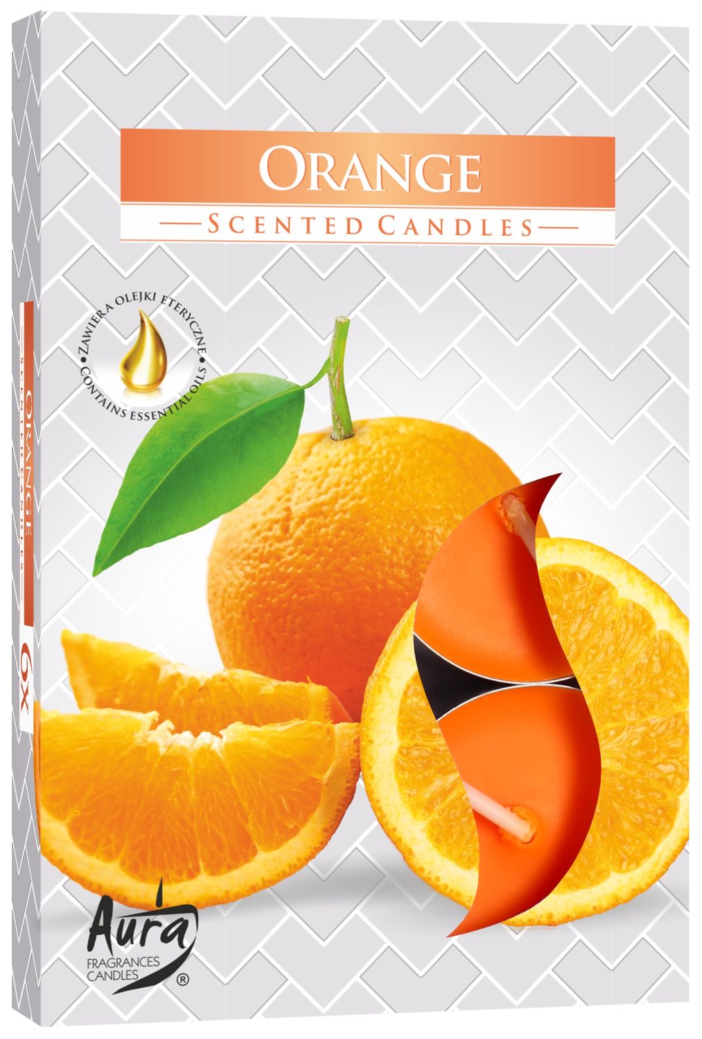 Bispol Aura - Orange, 6 bucăți