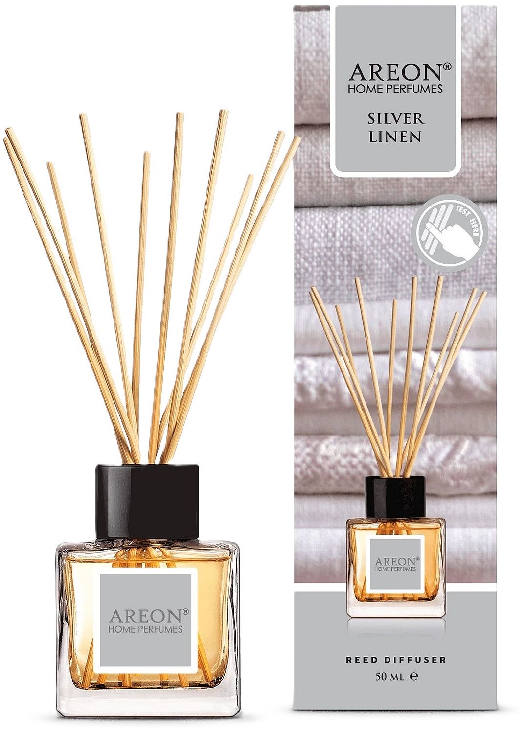Bețișoare parfumate Areon Classic - Silver Linen, 50 ml