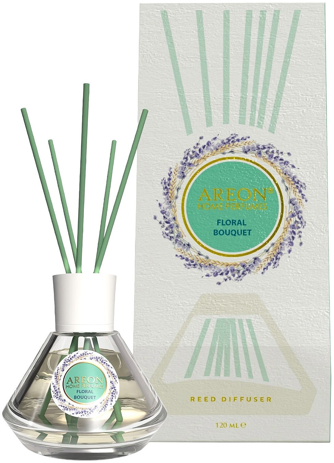 Bețișoare parfumate  Areon Cone - Floral Bouquet, 120 ml