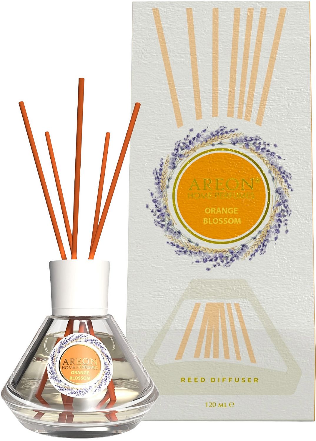 Bețișoare parfumate  Areon Cone - Orange Blossom, 120 ml