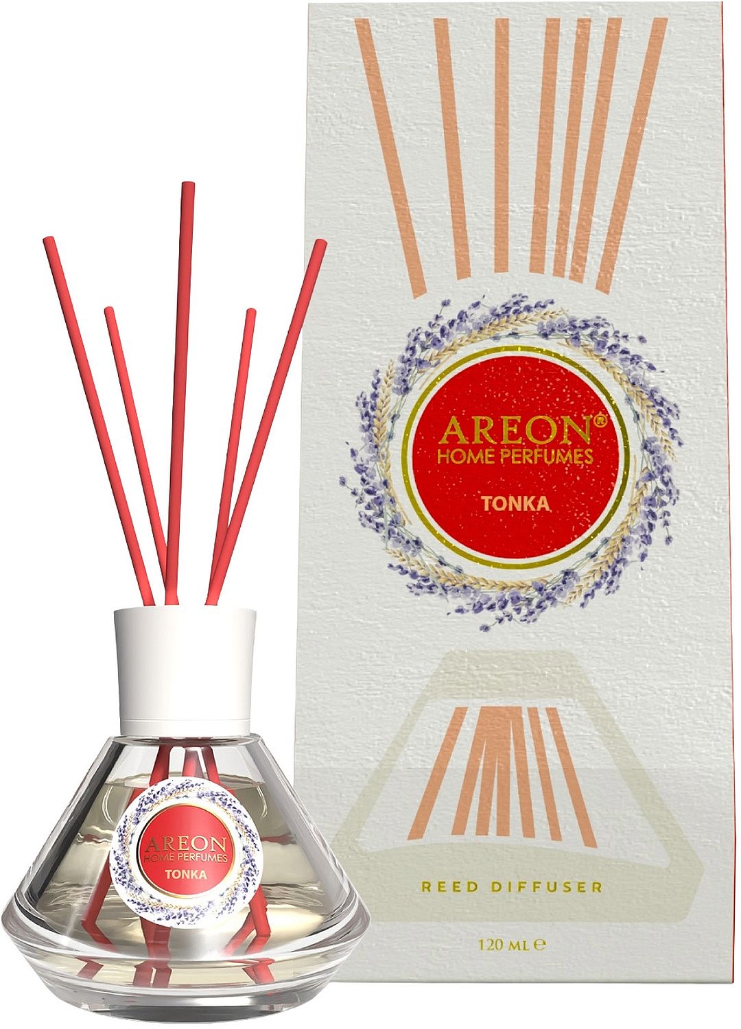 Bețișoare parfumate  Areon Cone - Tonka, 120 ml
