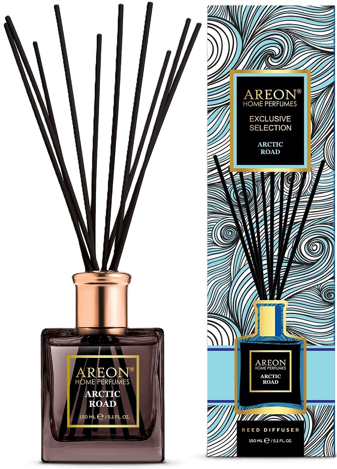 Bețișoare de tămâie  Areon Exclusive - Arctic Road, 150 ml