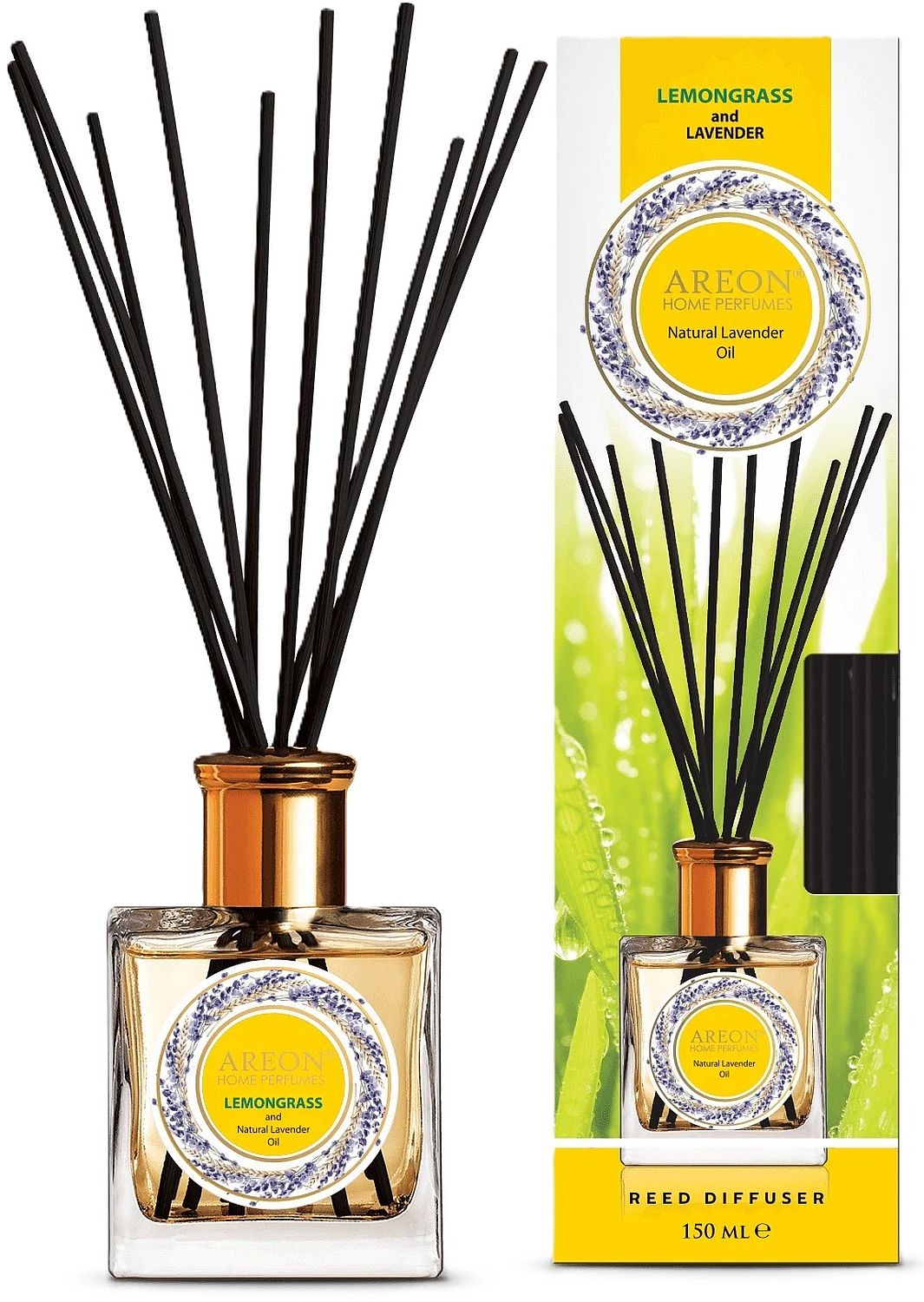 Bețișoare de tămâie  Areon Lavender Oil - Lemongrass, 150 ml