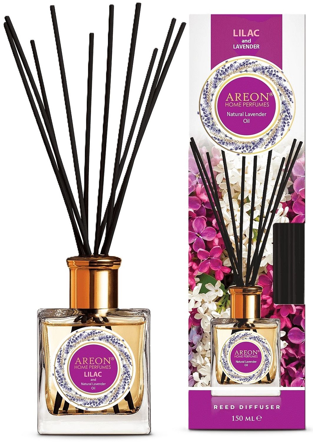 Bețișoare de tămâie  Areon Lavender Oil - Lilac, 150 ml