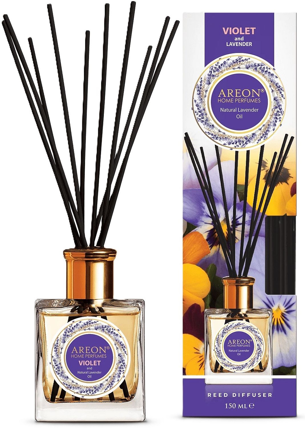 Bețișoare de tămâie  Areon Lavender Oil - Violet, 150 ml