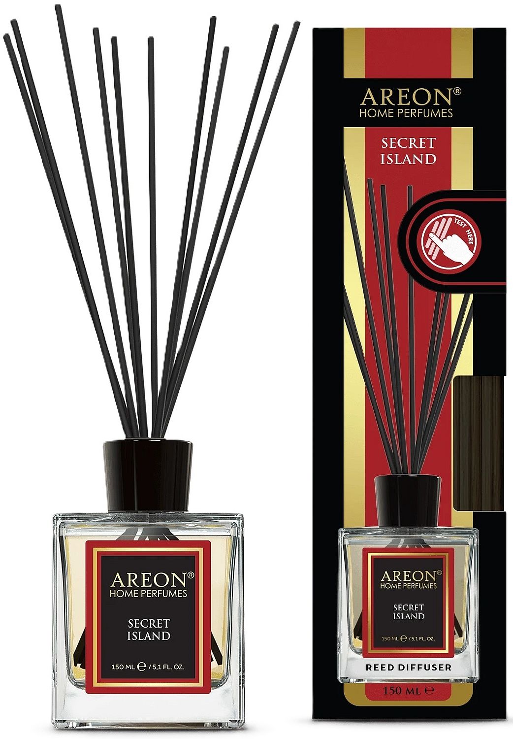 Bețișoare de tămâie  Areon Lux - Secret Island, 150 ml