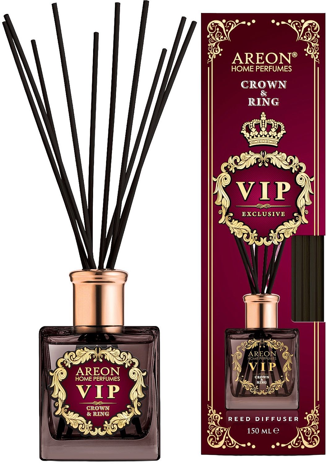 Bețișoare parfumate  Areon VIP - Crown &amp; Ring, 150 ml