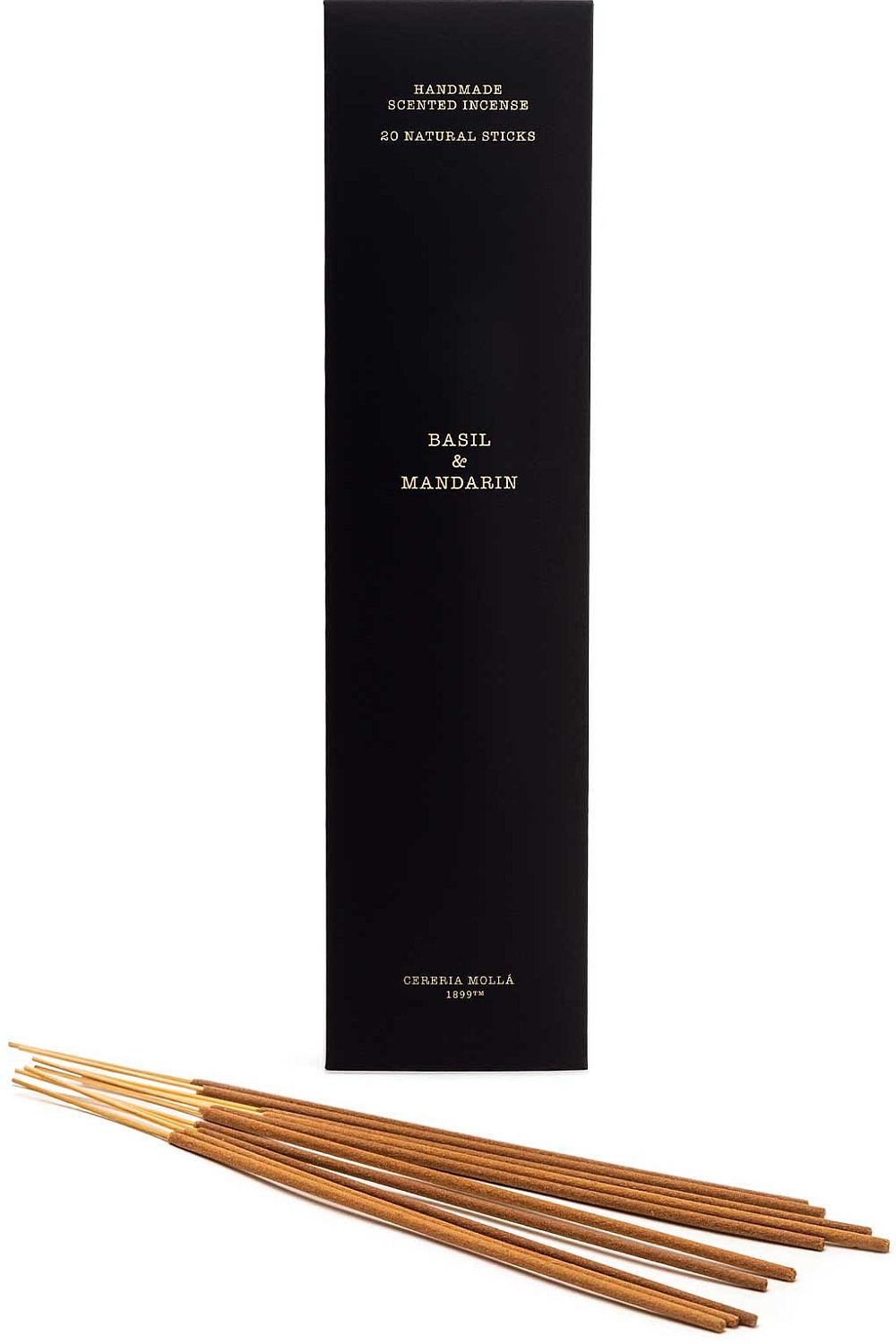 Bețișoare de tămâie  Cereria Molla - Basil &amp; Mandarin