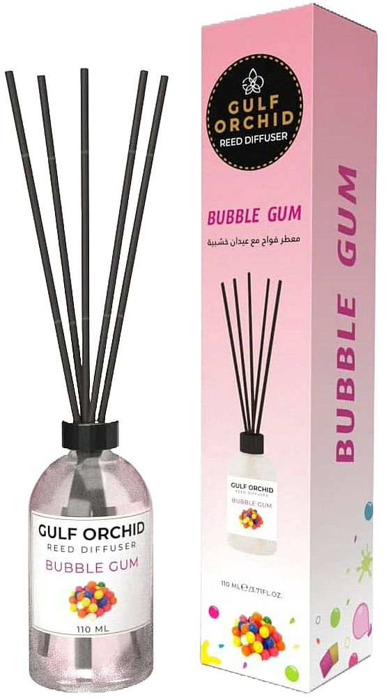 Odorizant cu bețișoare Gulf Orchid - Bubble Gum, 110 ml