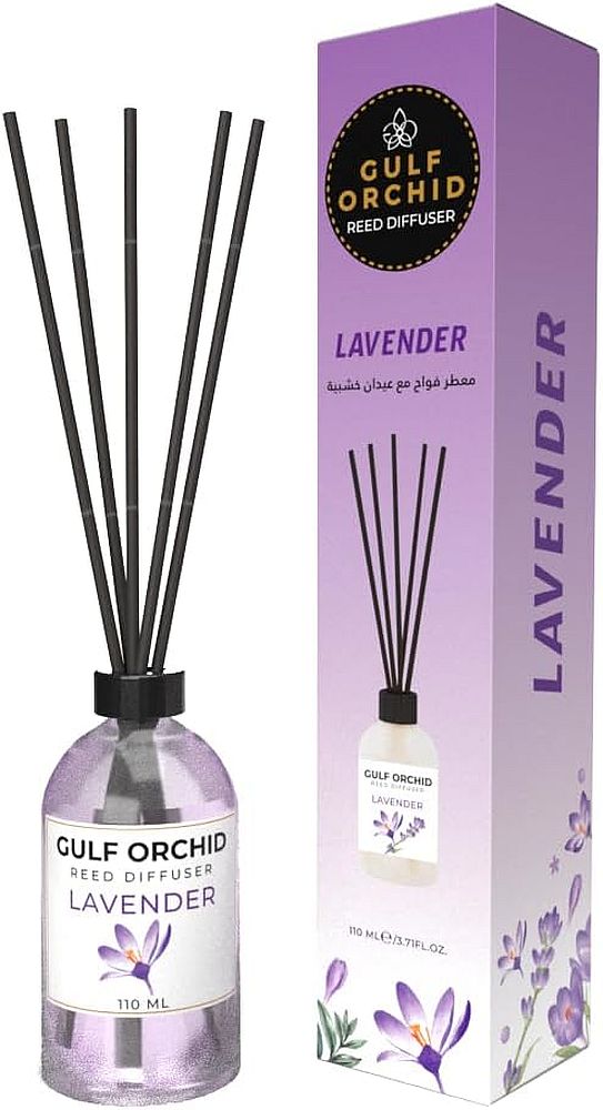 Odorizant cu bețișoare Gulf Orchid - Lavender, 110 ml