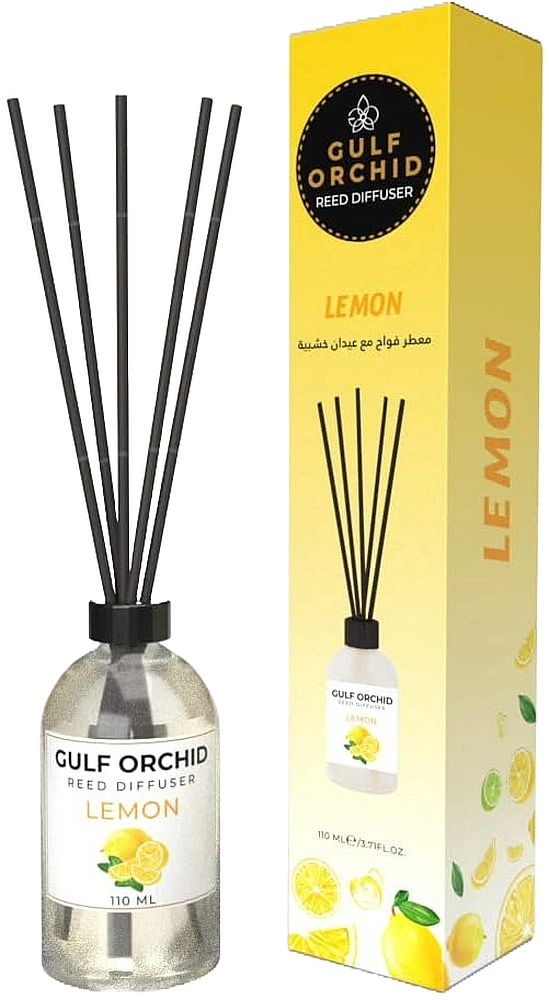 Odorizant cu bețișoare Gulf Orchid - Lemon, 110 ml