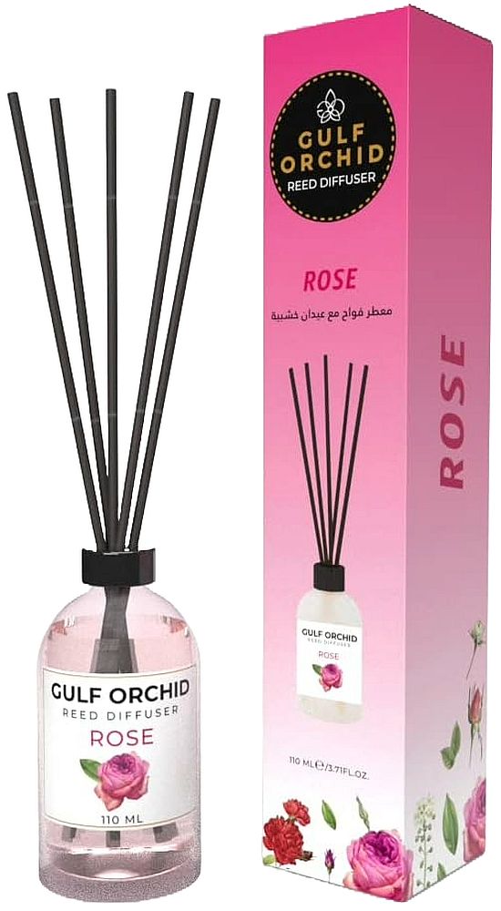 Odorizant cu bețișoare Gulf Orchid - Rose, 110 ml
