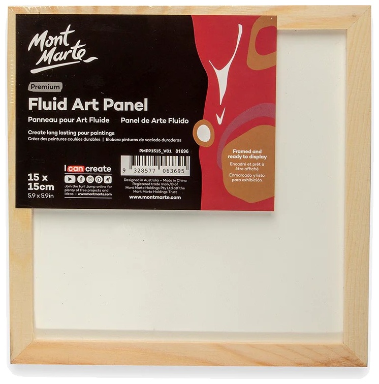 Panou artistic pentru artă fluidă Mont Marte - 15 x 15 cm