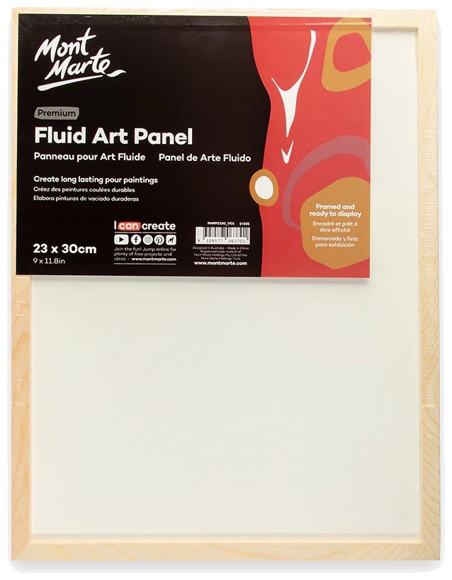 Panou artistic pentru artă fluidă Mont Marte - 23 x 30 cm