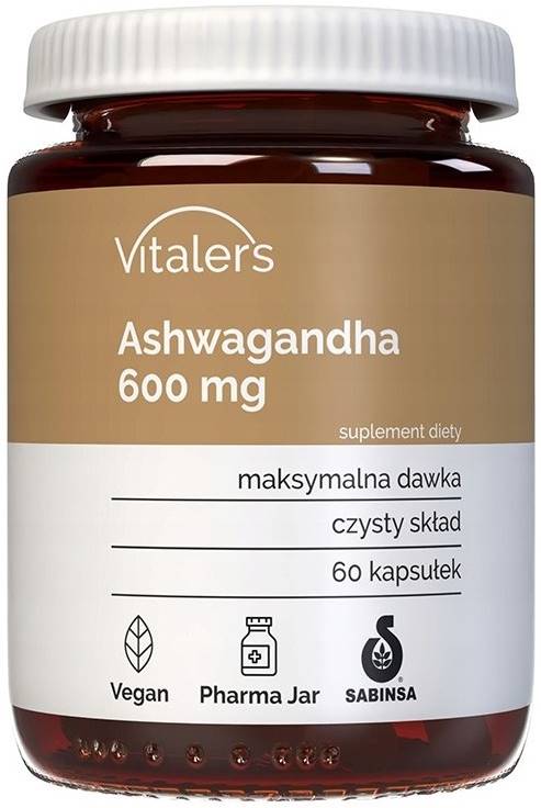 Ashwagandha, 600 mg, 60 capsule, Vitaler's