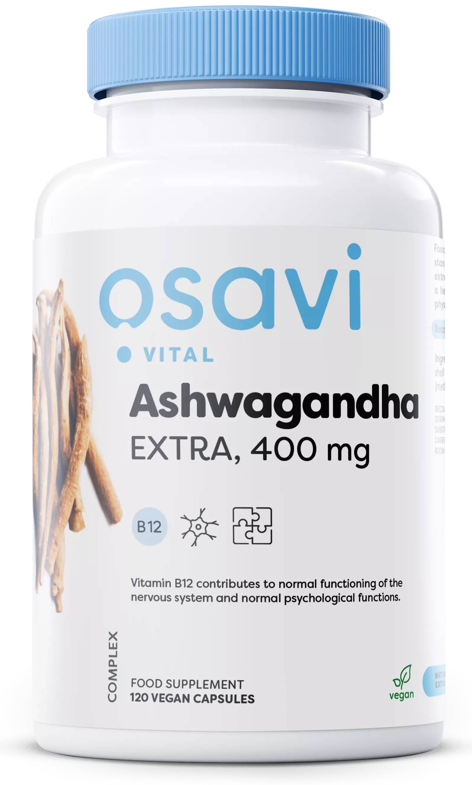 Ashwagandha Extra, 400 mg, 120 capsule, Osavi