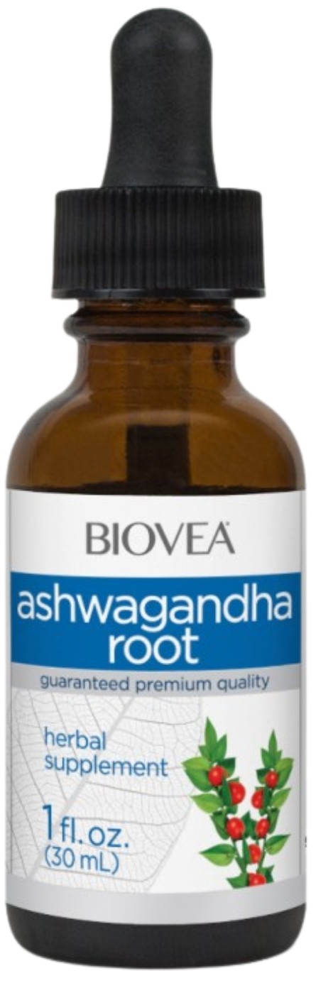Ashwagandha Root Liquid Drops, 30 ml, Biovea