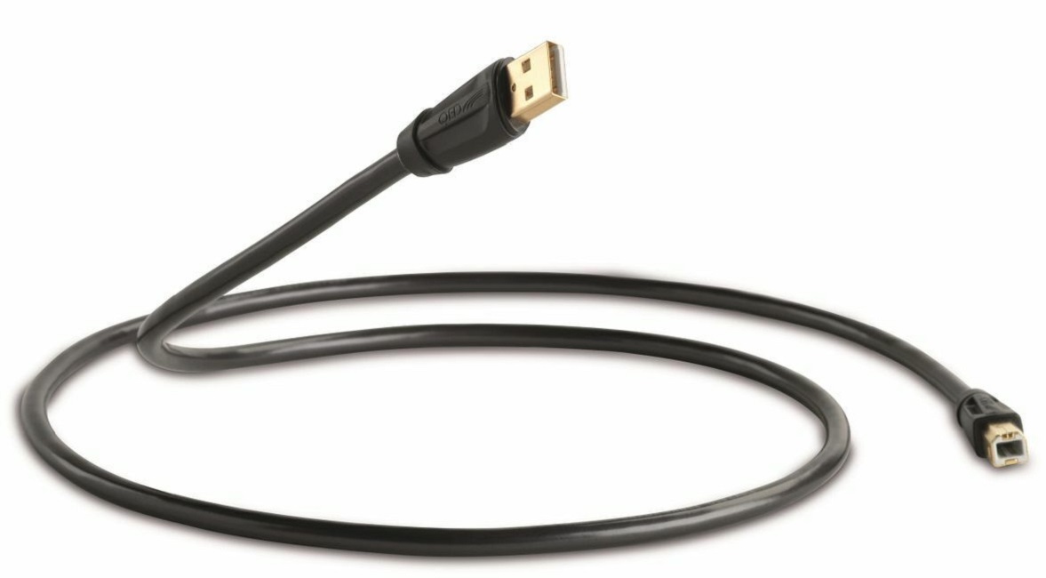 Cablu audio QED - Performance Graphite, USB-A/USB-B M/M, 1.5m, negru