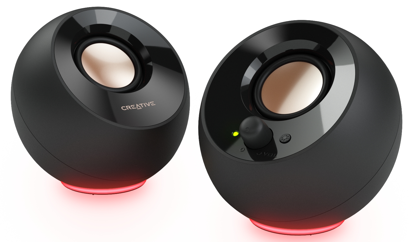 Sistem audio Creative - Pebble SE, 2.0, 4.4W, RGB, negru