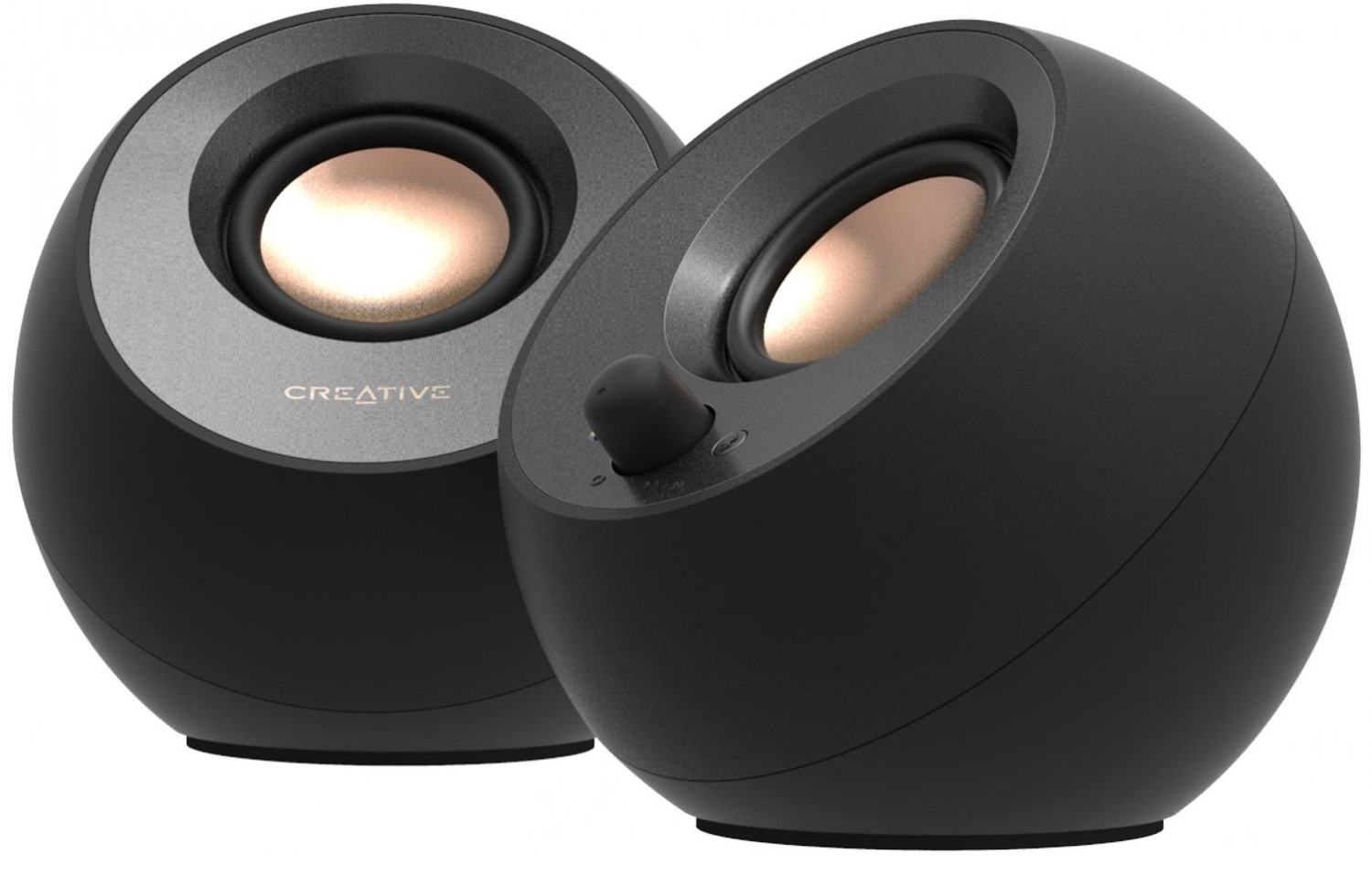 Sistem audio Creative - Pebble V3, 2.0, negru/aur