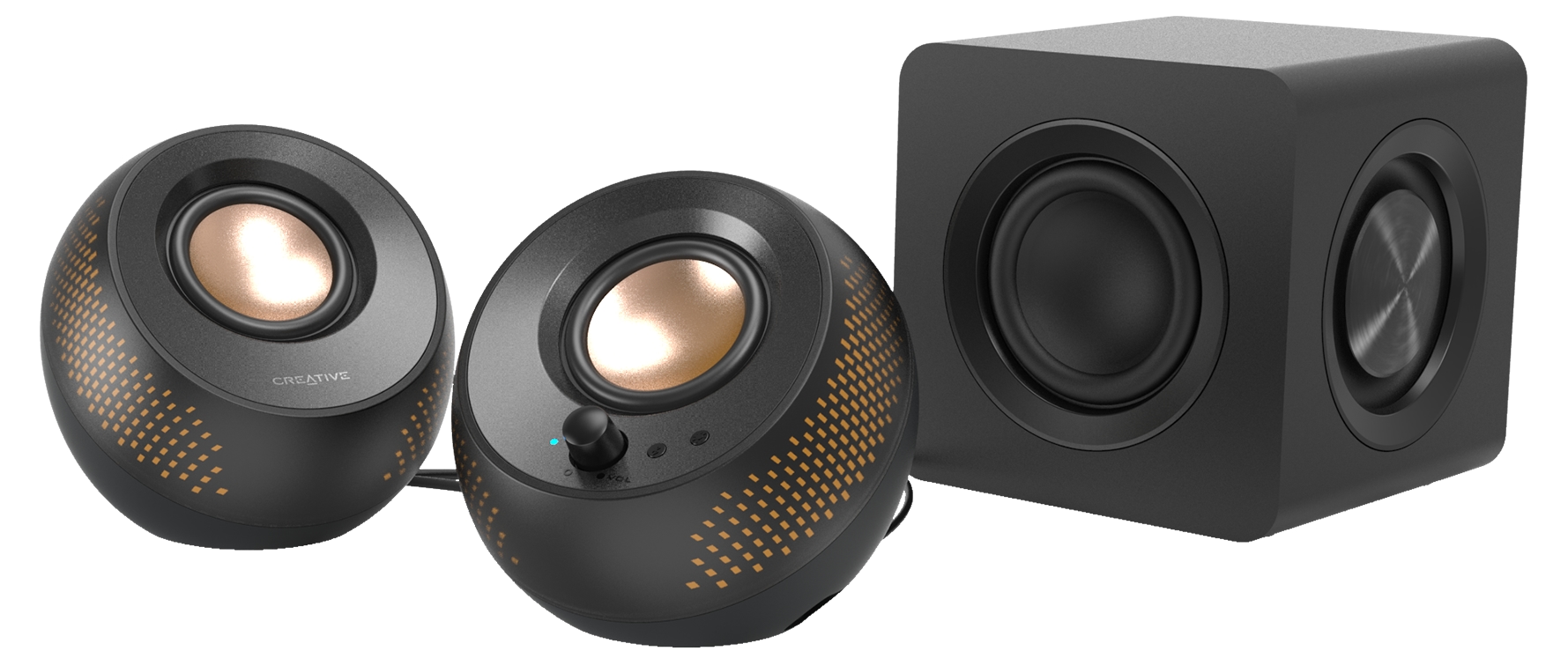 Sistem audio Creative - Pebble X Plus, 2.1, 30W, Bluetooth, RGB
