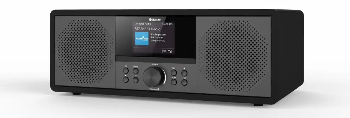 Sistem audio Denver -  MIR-270B, 2.0, negru/gri