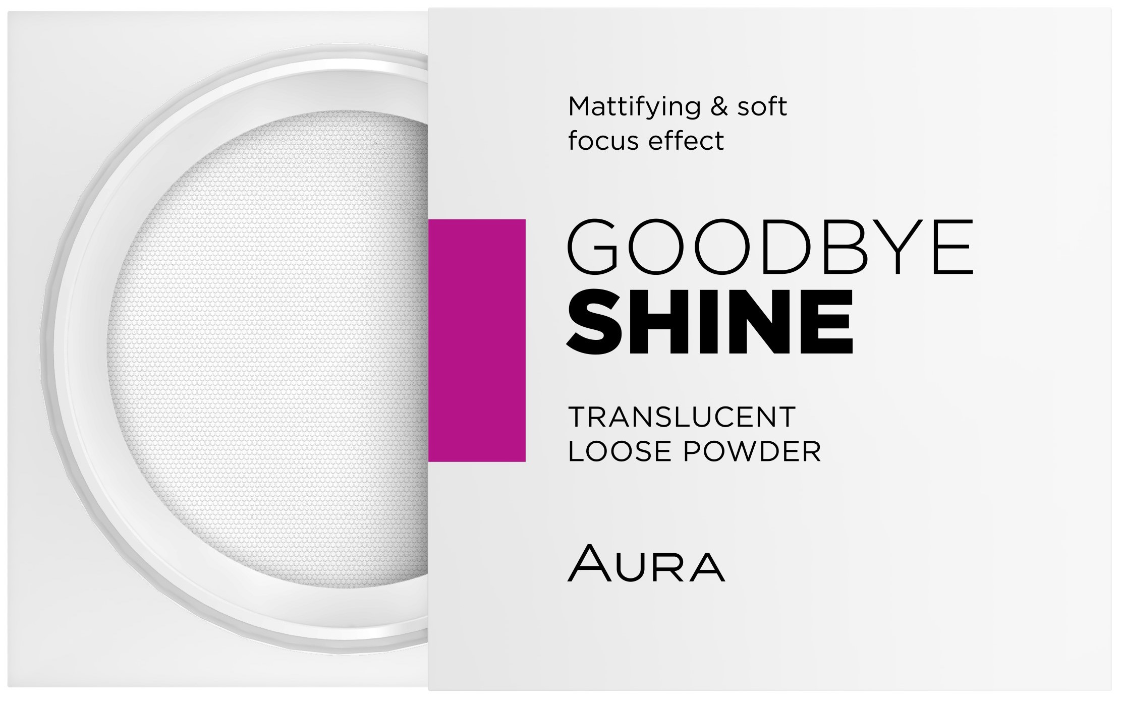 Aura Pudră translucidă cu efect mat Goodbye Shine, 8 g