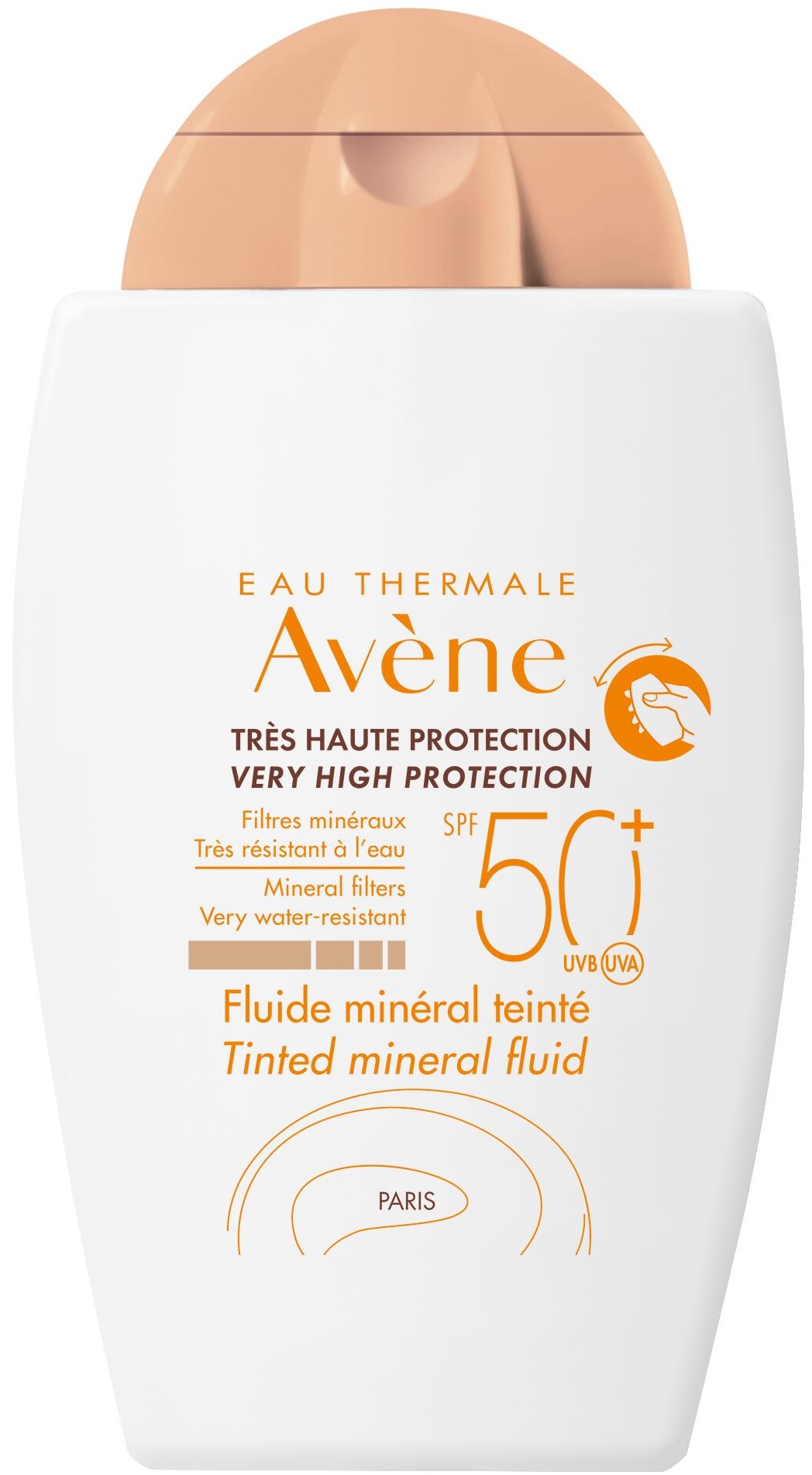 Avène Sun Fluid mineral colorat, SPF50+, 40 ml