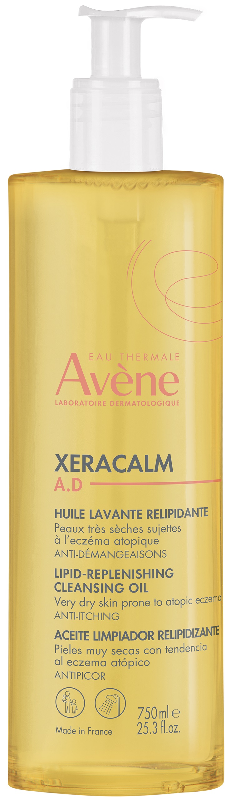 Avène XeraCalm A.D Ulei demachiant relipidant, 750 ml
