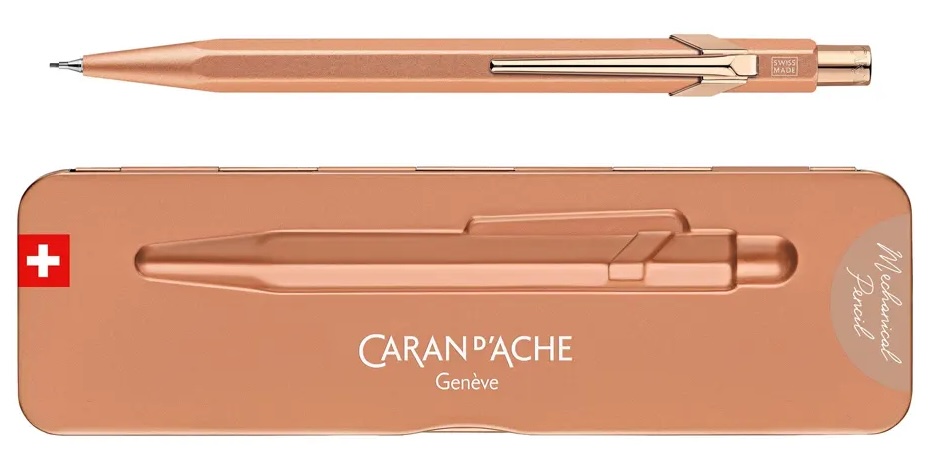Creion mecanic Caran d'Ache - 844, aur roz