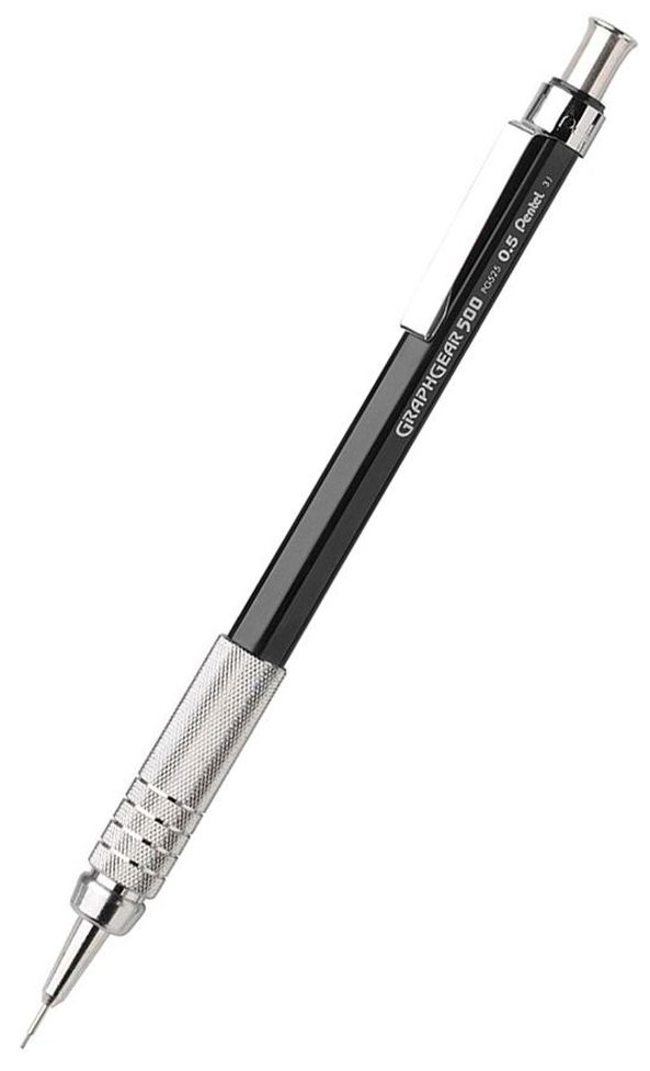 Creion automat Pentel - Graphgear 520, 0.5 mm, negru