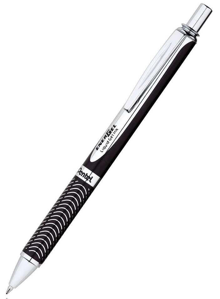 Roller automat Pentel BL 407 - Negru, in cutie