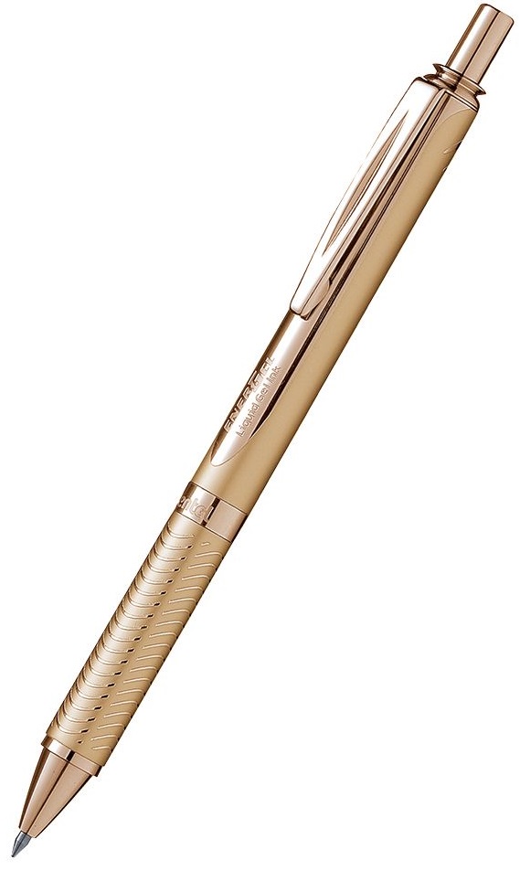 Roller automat Pentel BL 407 - Auriu, in cutie