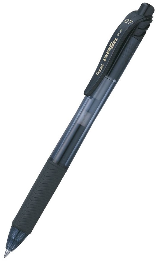 Roller automat Pentel Energel BL 107 - 0.7mm, negru