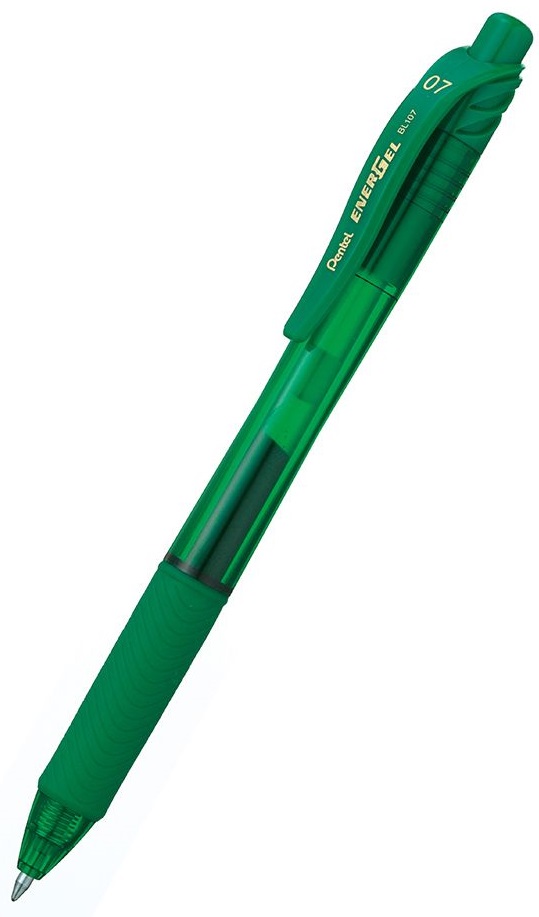 Roller automat Pentel Energel BL 107 - 0.7mm, verde-inchis