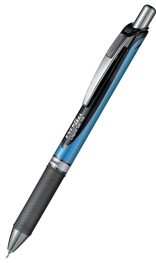 Roller automat Pentel Energel BLN 75 - 0.5 mm, negru