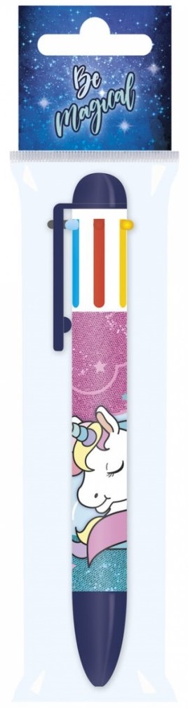 Pix cu buton Derform - Unicorn, cu 6 culori