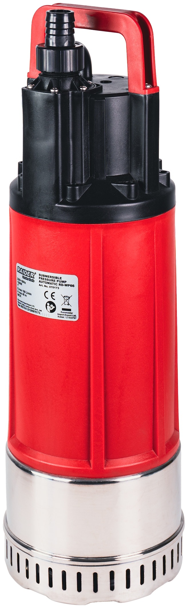 Pompă submersibilă automată Raider - RD-WP66, 1200W, 1'', 100 l/min, 40 m