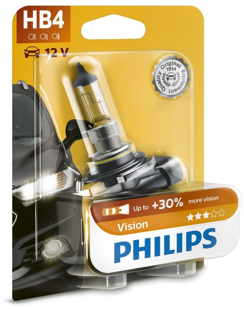Bec auto Philips - HB4 Vision, 12V, 55W, P22d