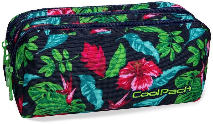 Penar scolar dreptunghiular Cool Pack Primus - Candy Jungle, cu 3 compartimente