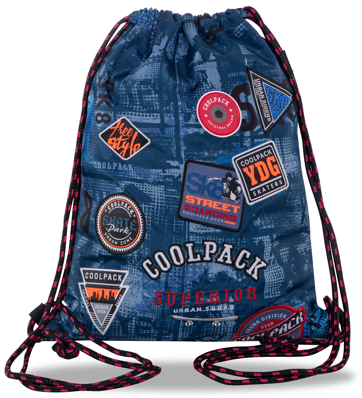 Rucsac sport cu siret Cool Pack Sprint Badges B - Albastru