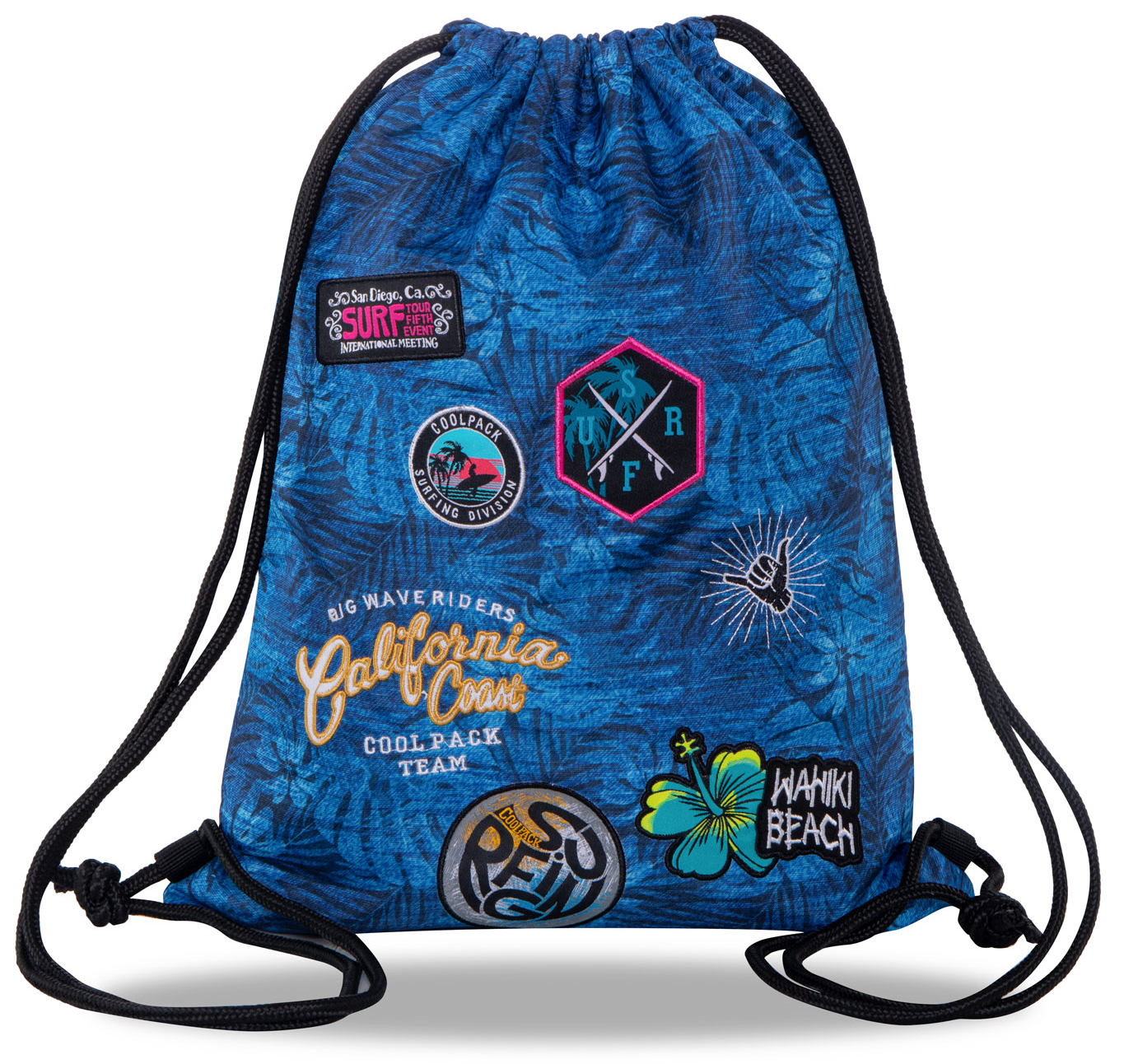 Rucsac sport cu siret Cool Pack Sprint Badges G - Albastru