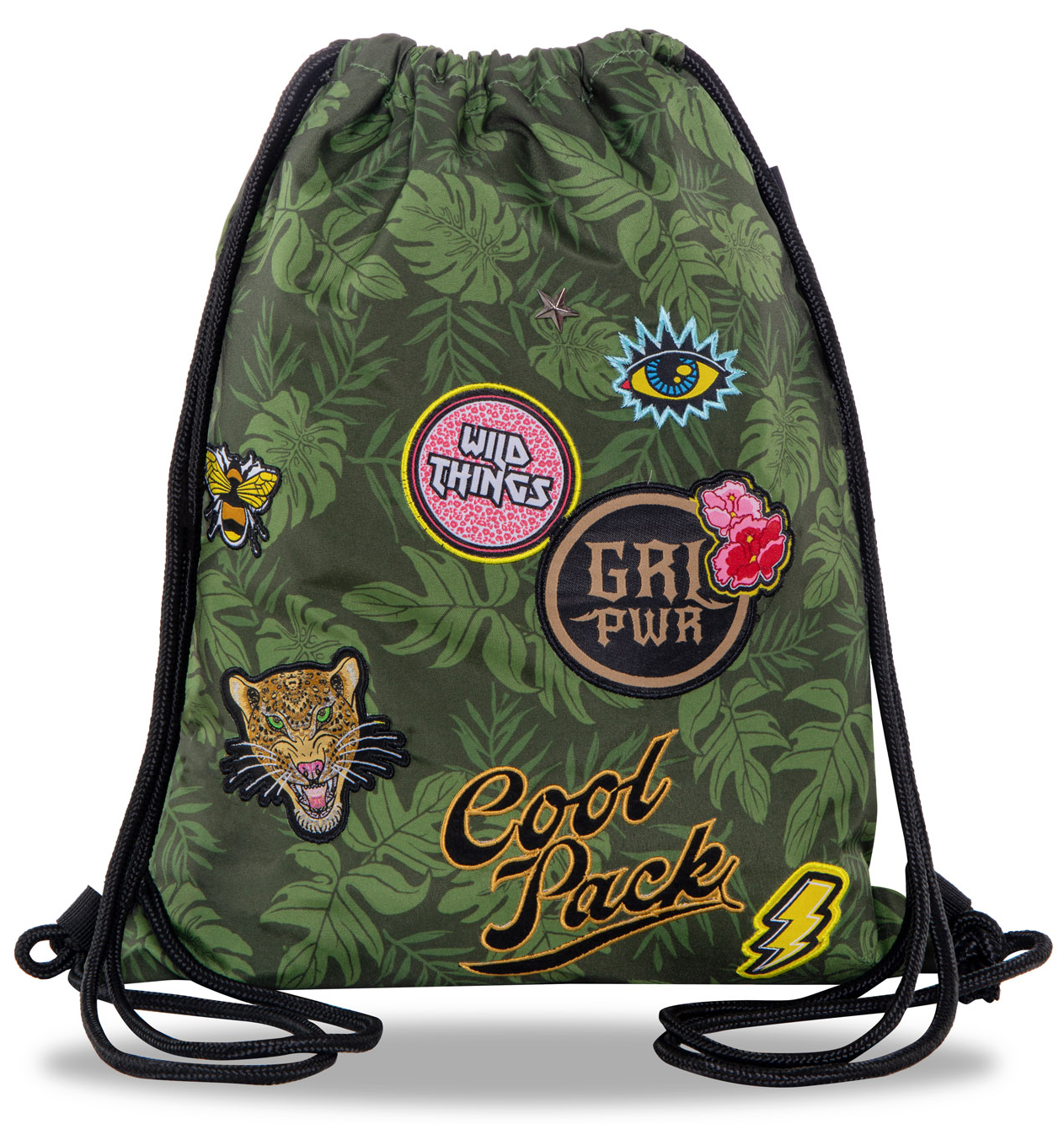 Rucsac sport cu siret Cool Pack Sprint Badges G - Verde