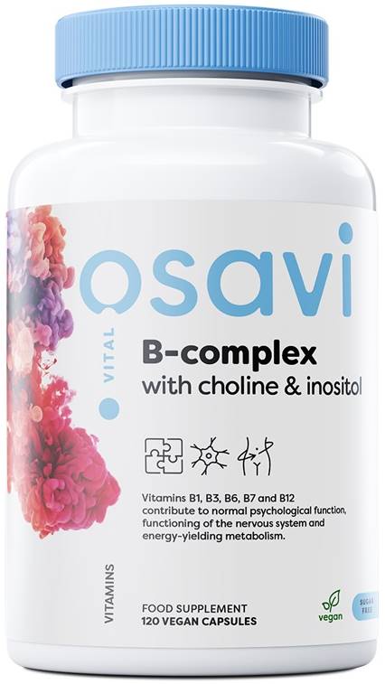 B-Complex with Choline & Inositol, 120 capsule, Osavi