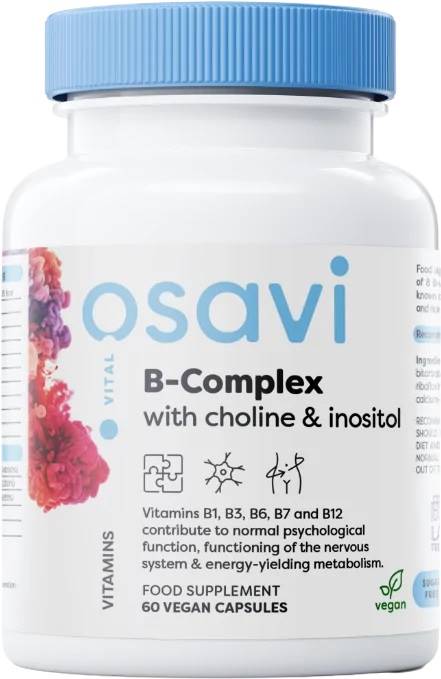 B-Complex with Choline & Inositol, 60 capsule, Osavi