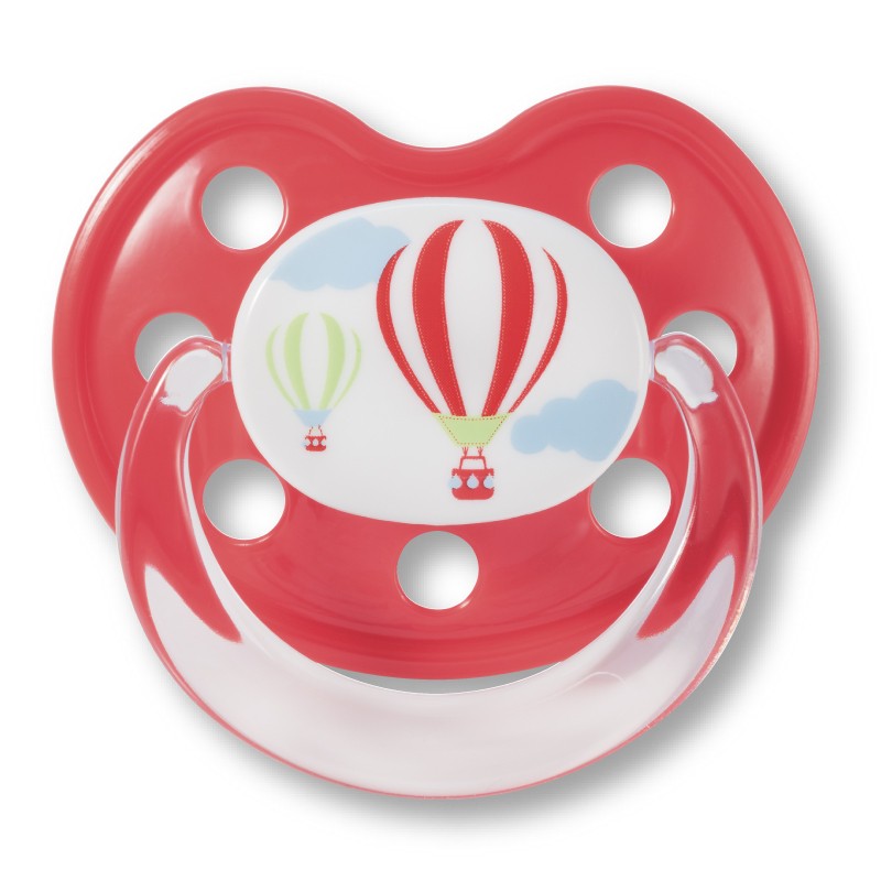 Suzetă din silicon pentru bebeluși Baby Nova, roşu
