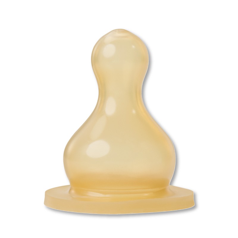 Biberon standard din latex pentru piure Baby Nova - 2 buc