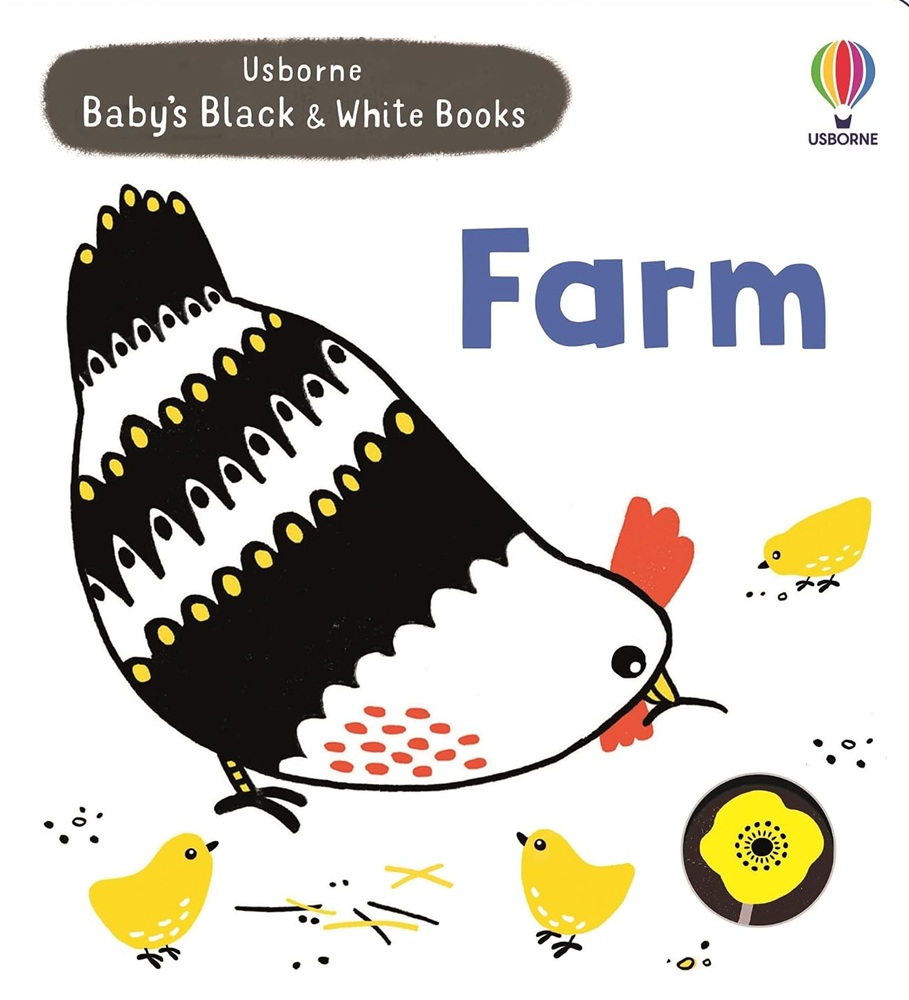 Baby's Black and White Books Farm